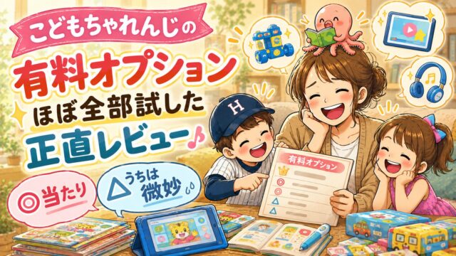 こどもちゃれんじの有料オプションほぼ全部試した正直レビュー｜当たりと「うちは微妙」