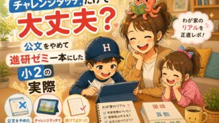 チャレンジタッチだけで大丈夫？公文をやめて進研ゼミ一本にした小2の実際